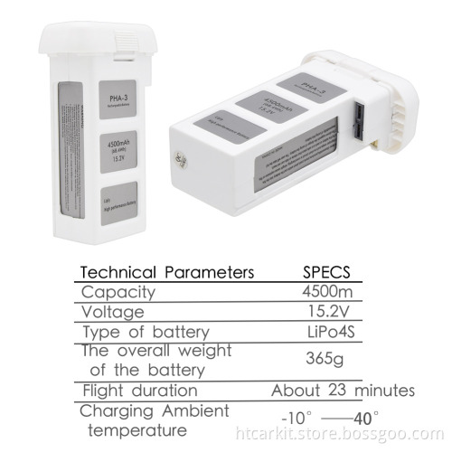 15.2V 4500mAh LiPo Battery for DJI Phantom 3 Intelligent UAV Flight Battery